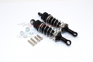 NYLON REAR BALL TOP DAMPER (70MM)  WITH ALLOY BODY & BALL ENDS TAMIYA CC01 - CC070NR-BK-S