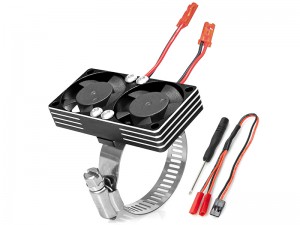 ALUMINUM ONE PIECE FANS MOTOR HEATSINK 30 X 30mm 22000RPM 35-43mm FOR 1/7 1/8 1/10 RC CAR 540 3660 3670 4074 4068 4274 - RS-MHS3030AL/BK