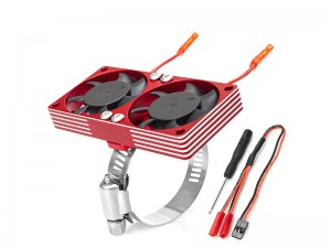 ALUMINUM ONE PIECE FANS MOTOR HEATSINK 40 X 40mm 22000RPM 40-50mm FOR 1/7 1/8 1/10 RC MONSTER SHORT COURSE CAR 4284 4985 1717 - RS-MHS4040AL/RE