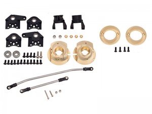 COUNTER WEIGHT BRASS AR60 AXLE STEERING KNUCKLE AX31316 AX31328 FOR AXIAL 1/10 WRAITH RR-10 90048 90053 RC TRUCK - BLACK - RS-AX31316/BK