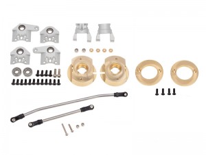 COUNTER WEIGHT BRASS AR60 AXLE STEERING KNUCKLE AX31316 AX31328 FOR AXIAL 1/10 WRAITH RR-10 90048 90053 RC TRUCK - RS-AX31316/SI