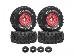 RUBBER TIRE AND RIM SET 135 X 55mm 17mm HEX FOR 1/7 TRAXXAS UDR 1/7 1/8 ARRMA MOJAVE SHORT COURSE - RS-TY13555/RE