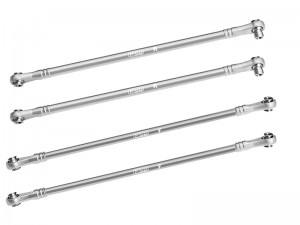 GPM H10049FR 7075-T6 ALLOY UPPER LINK BAR SET IRC00307 FOR VANQUISH 1/10 H10 OPTIC / YOKOHAMA RTR / SPARCO RTR - SILVER - H10049FR-S