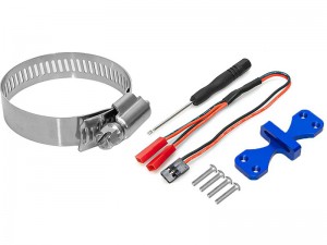 ALUMINUM DUAL COOLING FAN BELT SUPPORT MOUNT FOR 30 X 30mm 35-43mm DUAL FANS - RS-MHS3030A/BU