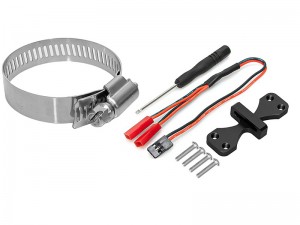 ALUMINUM COOLING FAN BELT MOUNT FOR 40 X 40mm 40-50mm DUAL FANS - RS-MHS4040A/BK