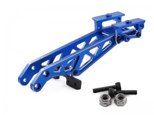ALUMINUM ADJUSTABLE WING MOUNT ARA320758 FOR 1/8 ARRMA NOTORIOUS KRATON V6 EXB 6S MONSTER - BLUE - RS-ARA320758/BU