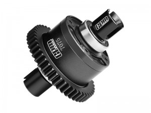 20CrMnTi STEEL 7075 ALLOY 46T CENTER COMPLETE DIFFERENTIAL 9585 FOR TRAXXAS 1/8 4WD SLEDGE 95076-4 - BLACK - SLE046S-BK