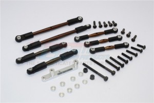 SPRING STEEL COMPLETED TIE ROD TAMIYA CC01 - CC162ST-OC-BEBK