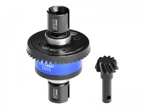 GPM STEEL 7075 ALLOY 10T / 43T FRONT / REAR COMPLETE DIFFERENTIAL 9580 FOR TRAXXAS 1/8 4WD SLEDGE MONSTER TRUCK 95076-4 - BLUE - SLE1043S-B