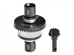 GPM STEEL 7075 ALLOY 10T / 43T FRONT / REAR COMPLETE DIFFERENTIAL 9580 FOR TRAXXAS 1/8 4WD SLEDGE MONSTER TRUCK 95076-4 - SLE1043S-S