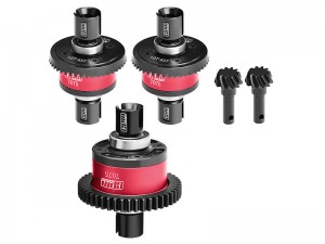 GPM STEEL 7075 FRONT CENTER REAR COMPLETE DIFFERENTIAL 9580 9585 FOR TRAXXAS 1/8 4WD SLEDGE MONSTER TRUCK 95076-4 - SLE1043046S-R