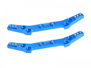 GPM DT402830FR 7075 T6 ALLOY FRONT & REAR SHOCK TOWER FOR TAMIYA 1/10 DT-04 58741 - BLUE - DT402830FR-SB