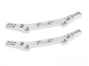 GPM DT402830FR 7075 T6 ALLOY FRONT & REAR SHOCK TOWER FOR TAMIYA 1/10 DT-04 58741 - SILVER - DT402830FR-S