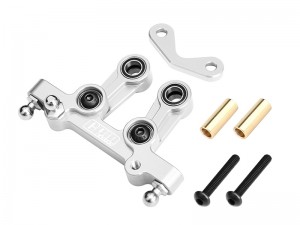 GPM DT4048 7075 T6 ALLOY STEERING ASSEMBLY  FOR TAMIYA 1/10 DT-04 BUGGY 58741 - SILVER - DT4048-S