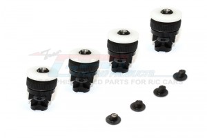 ALUMINIUM FRONT+REAR MAGNET BODY MOUNT FOR CC01 UNIMOG TAMIYA CC01 - CC201FR/UM-BK