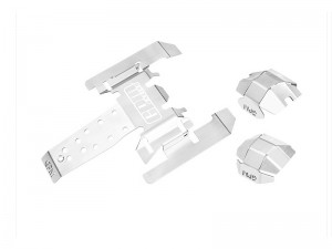 GPM H10333 STAINLESS STEEL CHASSIS SKID KIT THICK 1MM FOR VANQUISH 1/10 H10 OPTIC / YOKOHAMA RTR / SPARCO RTR - H10333-OC