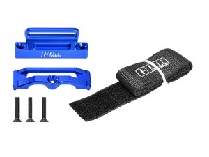 7075 ALLOY BATTERY HOLD-DOWN RETAINER FOR TRAXXAS 1/10 SLASH 2WD RAPTOR RC TRUCK - BLUE - SLA2W0126-B