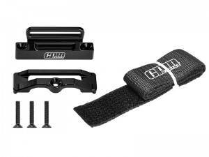 7075 ALLOY BATTERY HOLD-DOWN RETAINER FOR TRAXXAS 1/10 SLASH 2WD RAPTOR RC TRUCK - SLA2W0126-BK