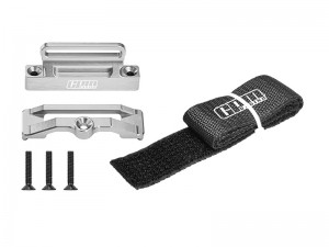 7075 ALLOY BATTERY HOLD-DOWN RETAINER FOR TRAXXAS 1/10 SLASH 2WD RAPTOR RC TRUCK - SILVER - SLA2W0126-S