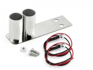 STAINLESS STEEL LED EXHAUST PIPE SET FOR 1/10 RC TAMIYA TT-02D D4 D5 D6 DRIFT CAR - RS-EP01B
