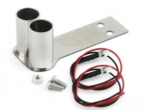 STAINLESS STEEL LED EXHAUST PIPE SET FOR 1/10 RC TAMIYA TT-02D D4 D5 D6 DRIFT CAR - TYPE C - RS-EP01C