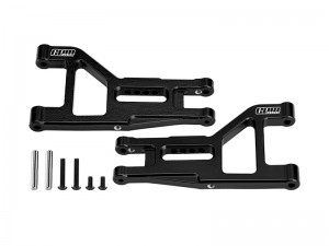 GPM DT4055 7075-T6 ALLOY FRONT LOWER SUSPENSION ARMS FOR TAMIYA 1/10 DT-04 RC FIGHTER NXGEN BUGGY 58741 - DT4055-BK