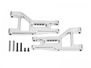 GPM DT4055 7075-T6 ALLOY FRONT LOWER SUSPENSION ARMS FOR TAMIYA 1/10 DT-04 RC FIGHTER NXGEN BUGGY 58741 - SILVER - DT4055-S