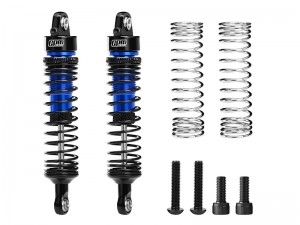 GPM MQM071F/R ALLOY FRONT/REAR ADJUSTABLE PROGRESSIVE SPRING SHOCK 71mm ARA-2591 FOR ARRMA 1/16 QUAKE GROM GORGON GROM - BLUE - MQM071F/R-B-BK