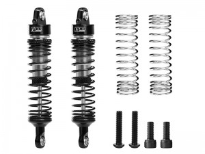 GPM MQM071F/R ALLOY FRONT/REAR ADJUSTABLE PROGRESSIVE SPRING SHOCK 71mm ARA-2591 FOR ARRMA 1/16 QUAKE GROM GORGON GROM - SILVER - MQM071F/R-S-BK