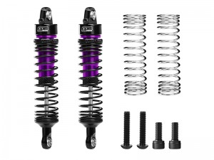 GPM MQM071F/R ALLOY FRONT/REAR ADJUSTABLE PROGRESSIVE SPRING SHOCK 71mm ARA-2591 FOR ARRMA 1/16 QUAKE GROM GORGON GROM - MQM071F/R-P-BK