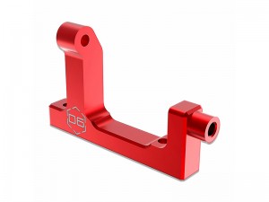 3RACING SAK-D6808F ALUMINUM MOTOR MOUNT BASE A  FOR AUPER D6S SPORT BELT 1/10 RC DRIFT CAR - RED - SAK-D6808F/RE
