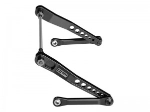 GPM H10312 7075 T6 ALLOY REAR SWAY BAR SET FOR VANQUISH 1/10 H10 OPTIC / YOKOHAMA RTR / SPARCO RTR - BLACK - H10312-BK