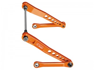 GPM H10312 7075 T6 ALLOY REAR SWAY BAR SET FOR VANQUISH 1/10 H10 OPTIC / YOKOHAMA RTR / SPARCO RTR - ORANGE - H10312-OR