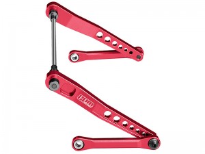 GPM H10312 7075 T6 ALLOY REAR SWAY BAR SET FOR VANQUISH 1/10 H10 OPTIC / YOKOHAMA RTR / SPARCO RTR - RED - H10312-R