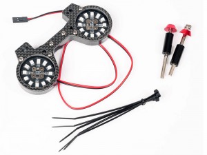 CARBON FIBER REAR BUMPER LED SPOTLIGHT ARA320758 FOR ARRMA 1/8 NOTORIOUS 6S BLX V6 RC TRUCK 4X4 ARA8611V6T1 - RS-ARA320758A/LED