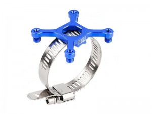 ALLOY STAINLESS STEEL 40 X 40mm COOLING FAN AJUSTABLE MOUNT FOR 28-42 SERIES MOTOR - BLUE - GPM2144-B