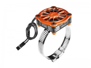 GPM GPM2144FAN 7075 T6 ALLOY STAINLESS STEEL 40X40MM COOLING FAN ADJUSTABLE FOR 28-42 SERIES MOTOR - ORANGE - GPM2144FAN-OR