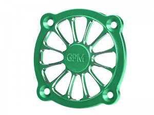 GPM GPM40P 7075-T6 ALLOY COOLING FAN COVER 40X40mm - 32MM HOLE SPACING - GREEN - GPM40P-G