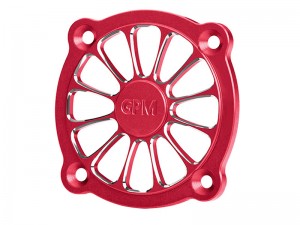 GPM GPM40P 7075-T6 ALLOY COOLING FAN COVER 40X40mm - 32MM HOLE SPACING - RED - GPM40P-R