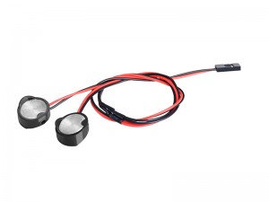 GPM H10330F/L FRONT BUMPER WHITE LIGHT FOR VANQUISH 1/10 H10 OPTIC / YOKOHAMA RTR / SPARCO RTR CRAWLER - H10330F/L