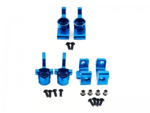 ALUMINUM FRONT HUB KNUCKLE REAR HUB CARRIER 101209 101208  FOR HPI RACING 1/8 WR8 FLUX BULLET ST MT3.0 - BLUE - RS-101208/BU