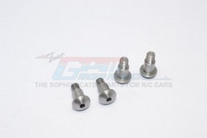 GPM GF004S STAINLESS STEEL KING PIN (5MMX6.2MMXM4)  - 4PCS TAMIYA GF-01 - Original - GF004S-OC