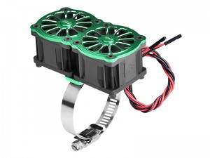 GPM GPM3357FANB2 7075-T6 ALLOY 316 STAINLESS STEEL DUAL 40 X 28mm COOLING FAN ADJUSTABLE FOR 40-56 SERIES MOTOR - GPM3357FANB2-G