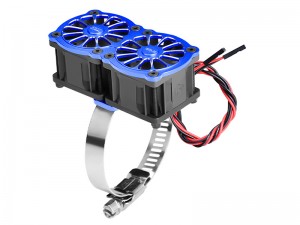 GPM GPM5276FANB2 7075-T6 ALLOY 316 STAINLESS STEEL DUAL 40 X 28mm COOLING FAN ADJUSTABLE FOR 56-70 SERIES MOTOR - GPM5276FANB2-B