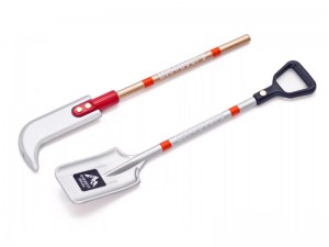 REALISTIC CRAWLER ACCESSORIES SHOVEL SET FOR 1/8 1/10 1/12 AXIAL SCX-10 TRAXXAS TRX-4 CRAWLER - SILVER - RS-CA07/SI