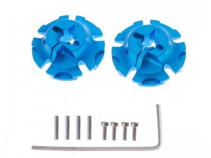 ALUMINUM WHEEL HUBS CLAMP TYPE 22043 FOR TAMIYA CW-01 LUNCH BOX FROG HORNET GRASSHOPPER MONSTER BEETLE - RS-TA22043/LB