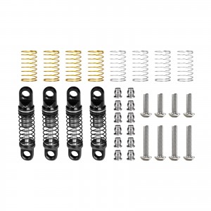 GPM SCX30/22FR ALLOY ADJUSTABLE SHOCK SET 22mm AXI-3317 FOR AXIAL 1/30 SCX30 FORD BRONCO SCX30 JEEP WRANGLER JLU AXI-2048 AXI-2261 - SCX30/22FR-GS-BK