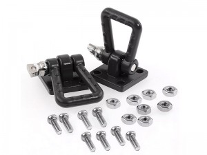 TRAILER TOWING BUCKLE SHACKLE FOR 1/10 AXIAL SCX-10 VANQUISH VSX-10 H10 RED CAT GEN 8 CRAWLER TRAXXAS TRX-4 - RS-CA08/BK