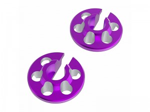 3RACING SAK-D6818E ALUMINUM BIG BORE ABSORBER SPRING BASE FOR 1/10 AUPER D6 S SPORT DRIFT CAR - SAK-D6818E/PU