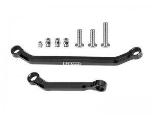 GPM SCX30/162 7075 T6 ALLOY TIE ROD LINK & DRAG LINK SET AXI-3307 FOR AXIAL 1/30 SCX30 CRAWLER FORD BRONCO AXI-2048 JEEP WRANGLER JLU AXI-2261 - BLACK - SCX30/162-BK